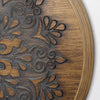 Boho Rustic Farmhouse Wood Framed Wall Medallion - Brown, Grey (17")